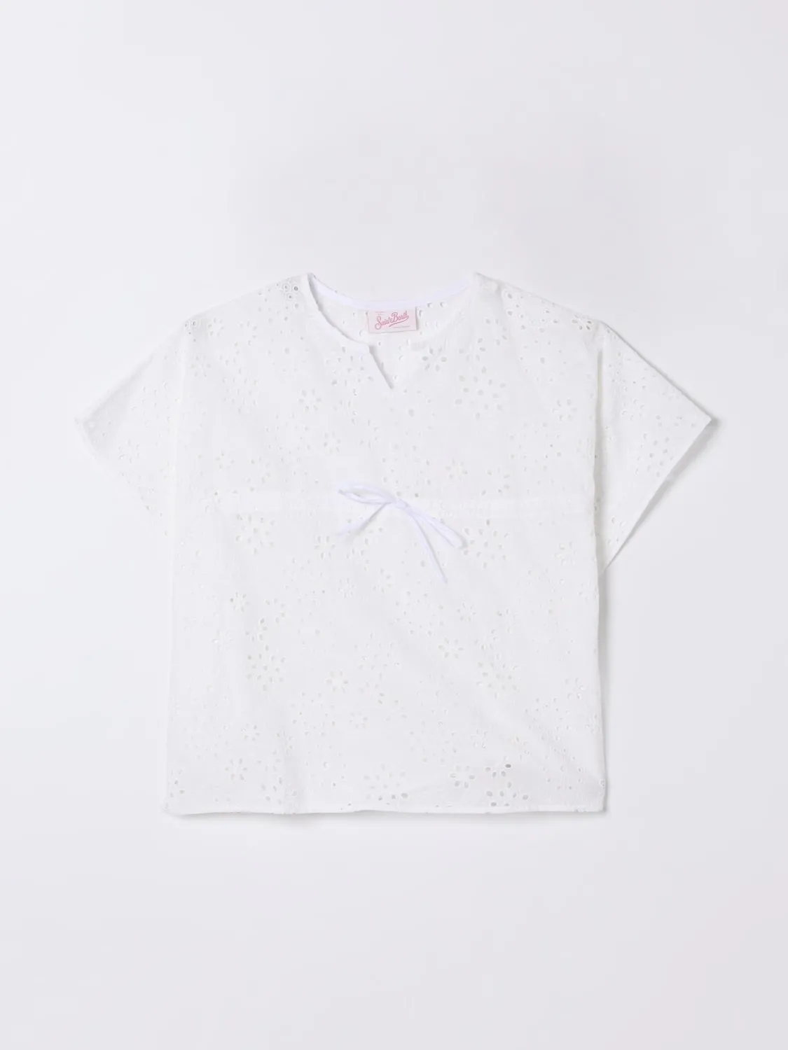 T-shirt ricamata in cotone Mc2 Saint Barth