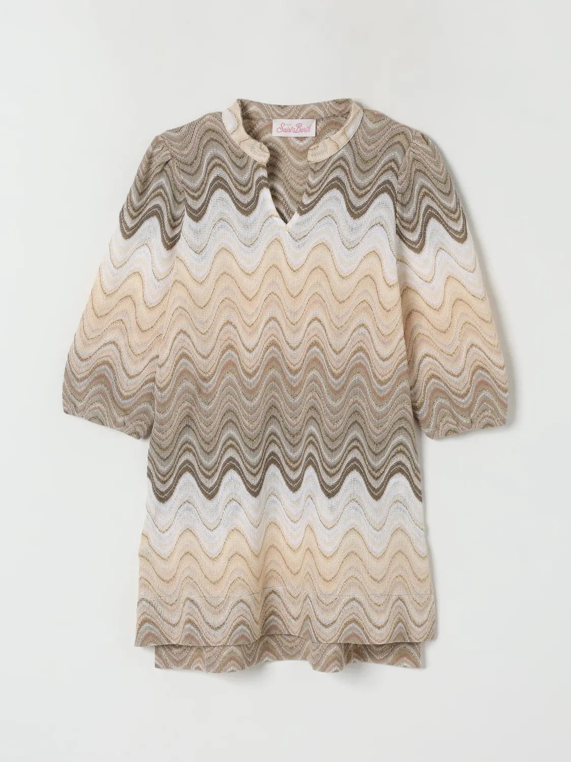 Abito in cotone a zig zag Mc2 Saint Barth