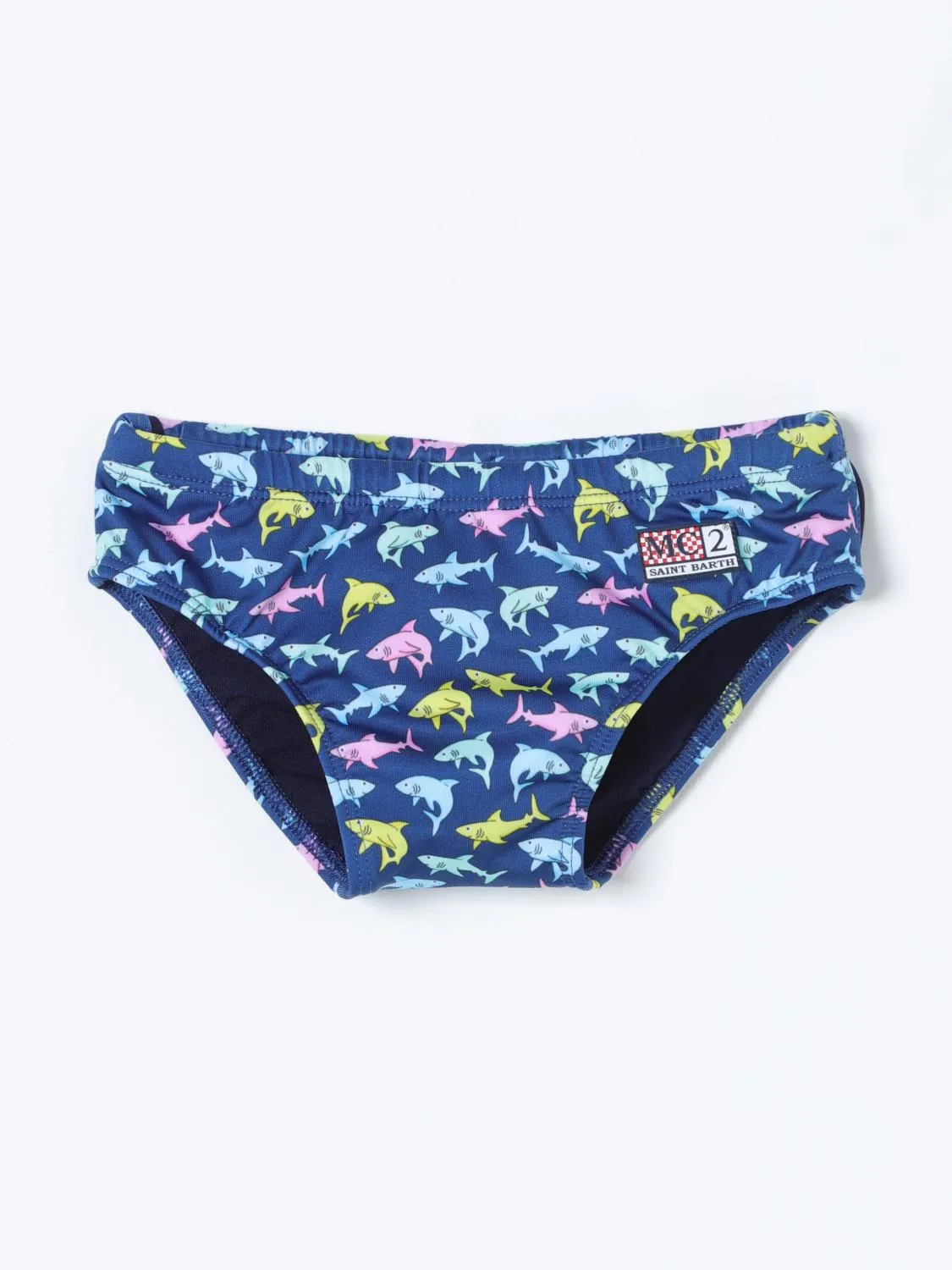 Costume Mc2 Saint Barth in lycra con stampa shark