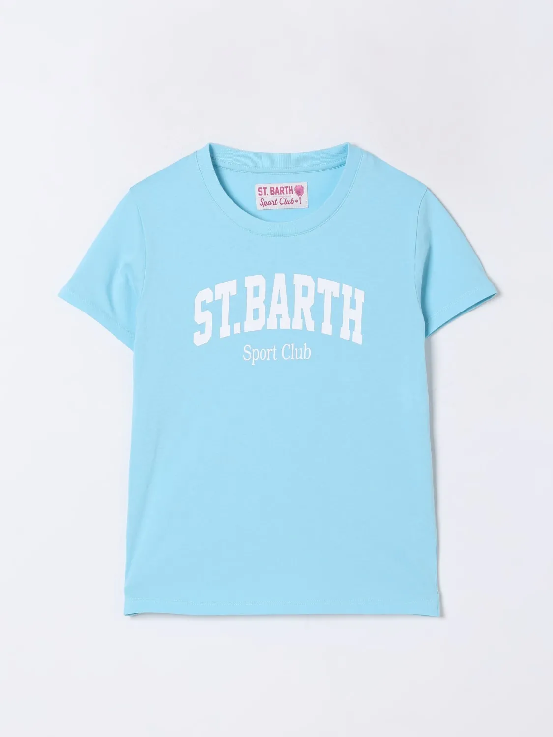T-shirt in cotone con stampa logo Mc2 Saint Barth