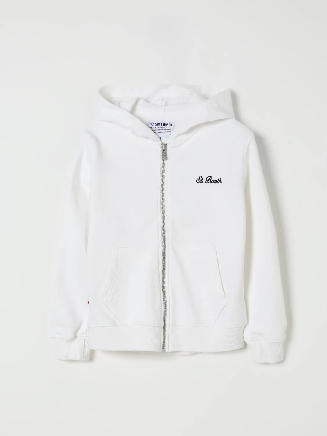 Felpa con cappuccio e logo Mc2 Saint Barth