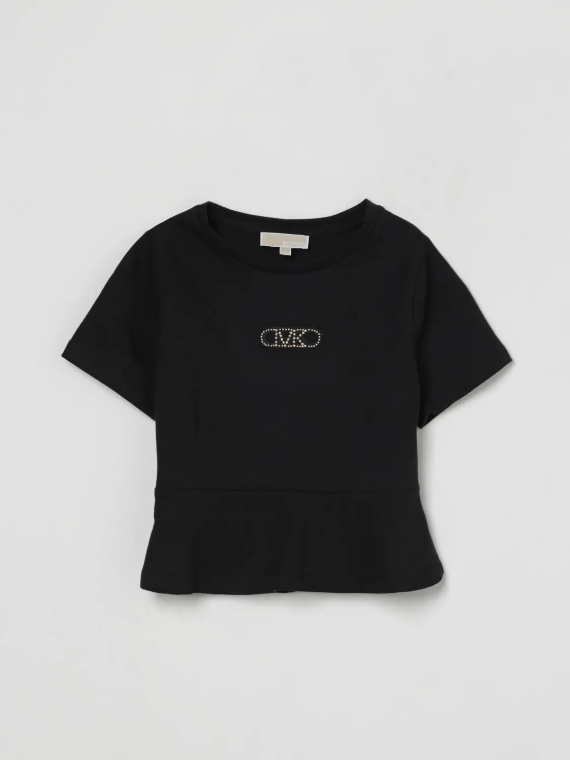T-shirt in cotone con monogramma MK Michael Kors