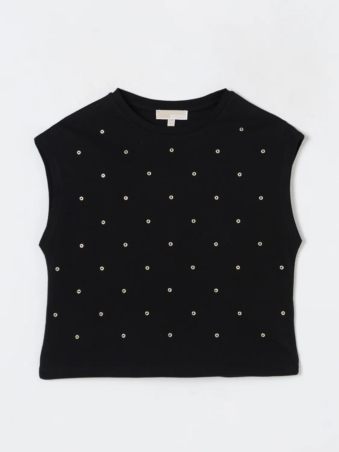 Top in cotone con occhielli metallici Michael Kors