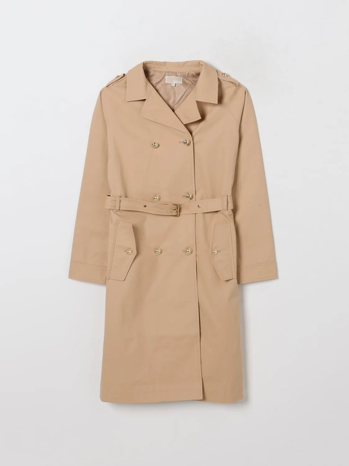 Trench a doppiopetto in twill di cotone Michael Michael Kors