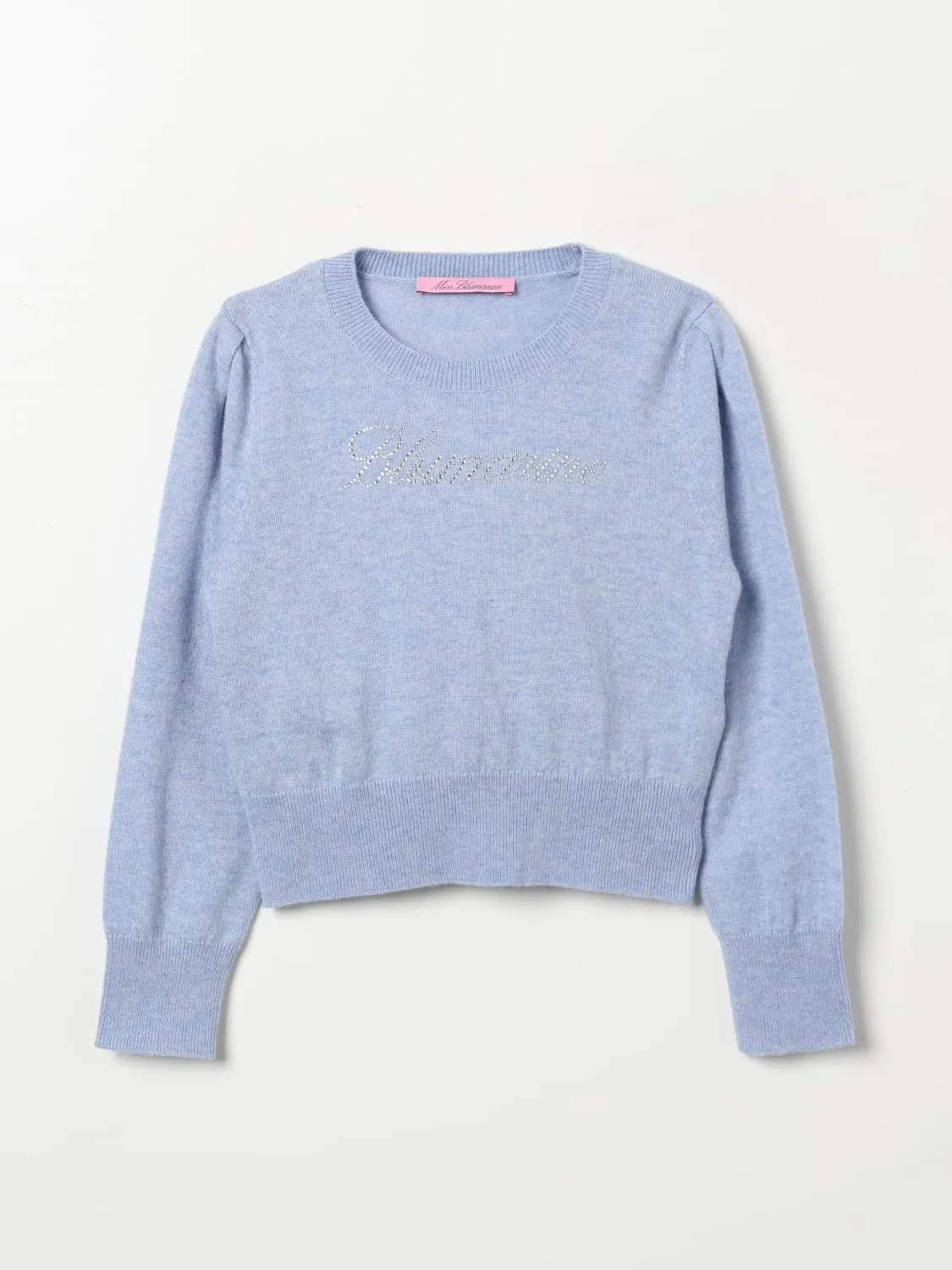 Maglia con logo di strass Miss Blumarine