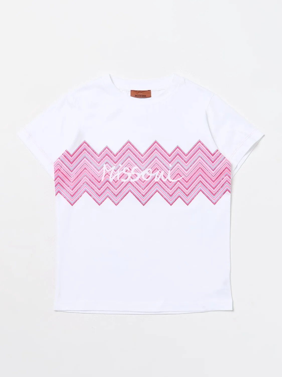 T-shirt Missoni in cotone con motivo zig-zag