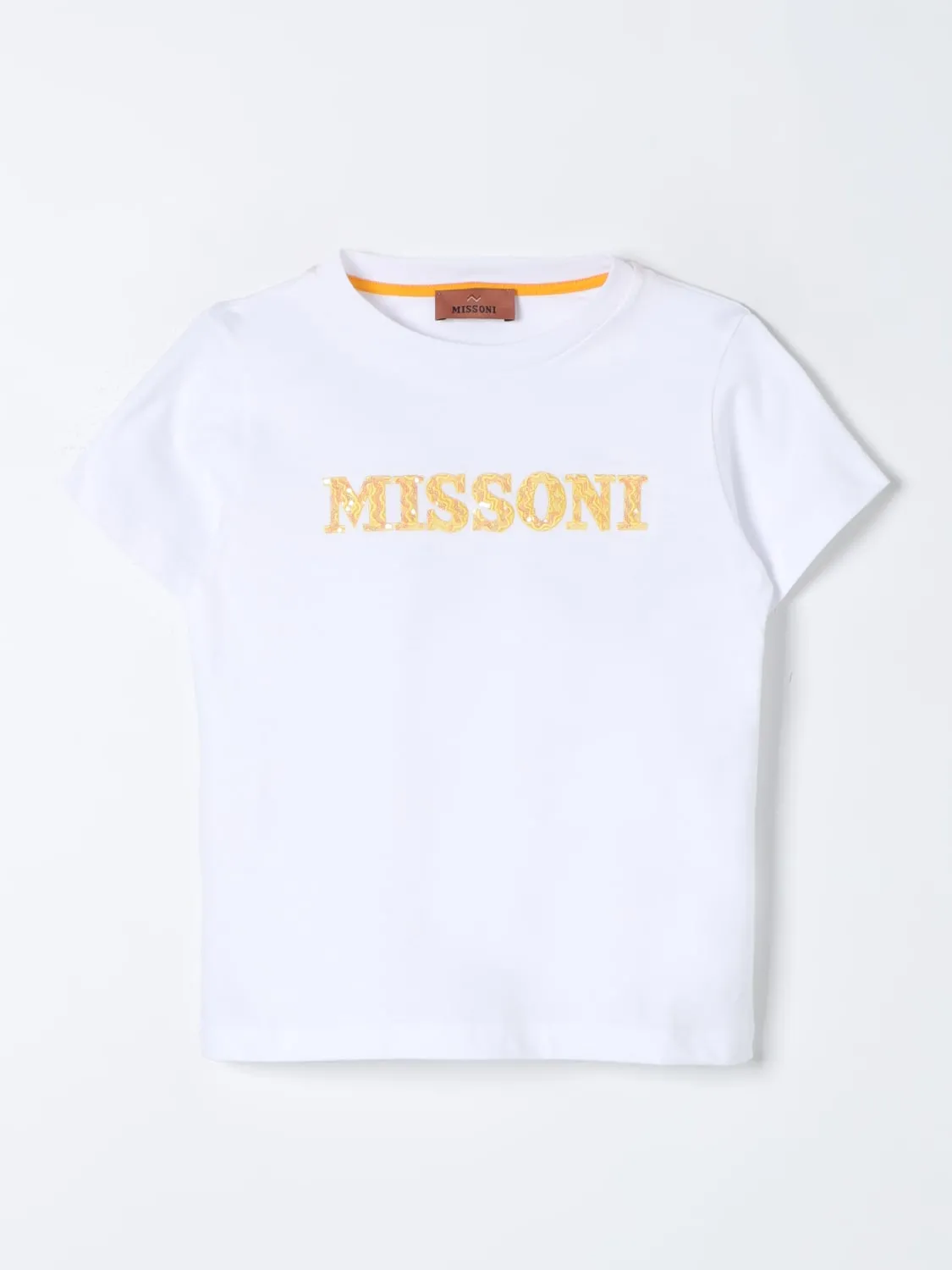 T-shirt di cotone con logo Missoni