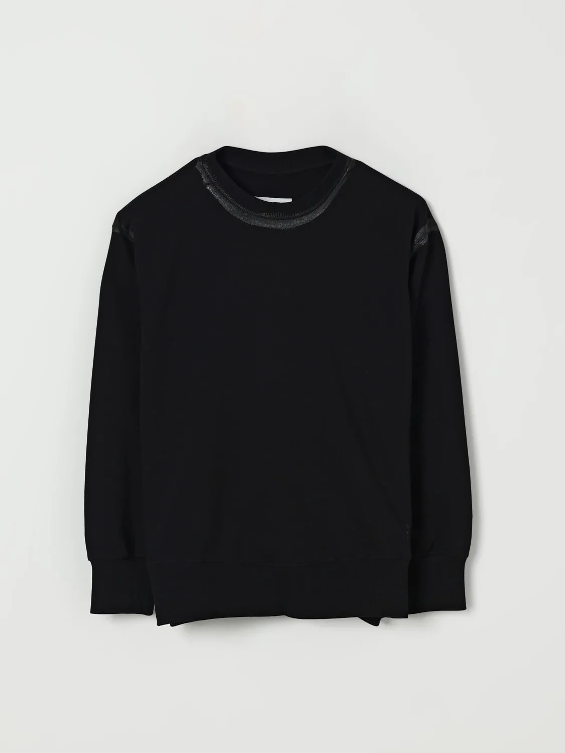 Felpa a girocollo con logo Mm6 Maison Margiela