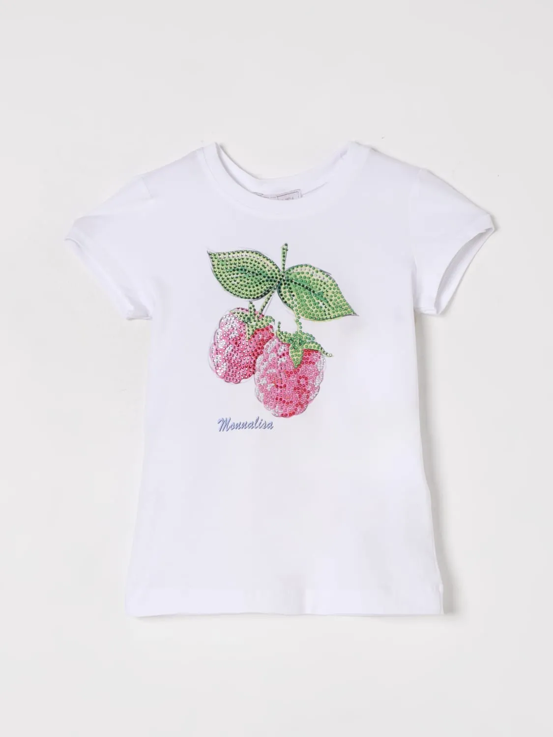 T-shirt in cotone con stampa grafica Monnalisa