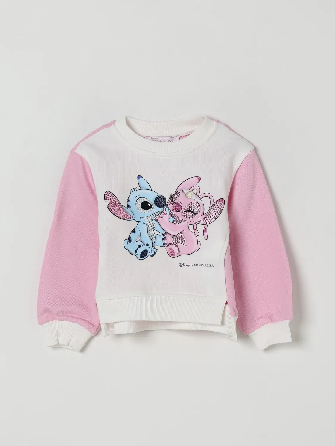 Felpa a girocollo Stitch & Angel Monnalisa