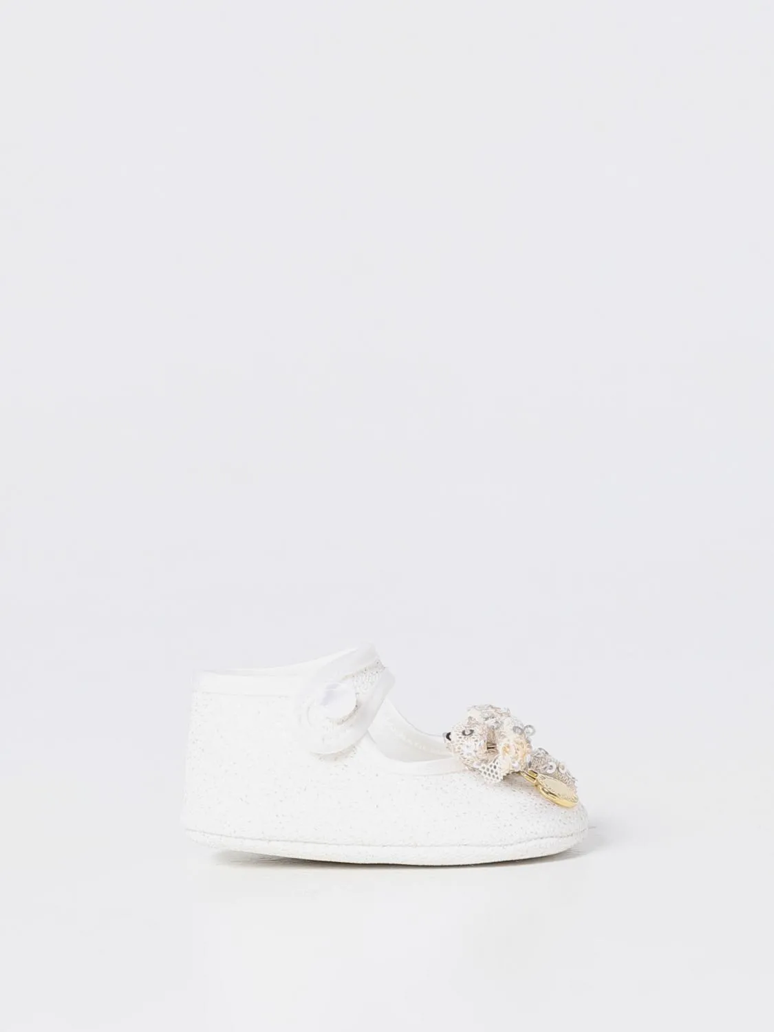 Ballerina Monnalisa in tessuto con fiocco