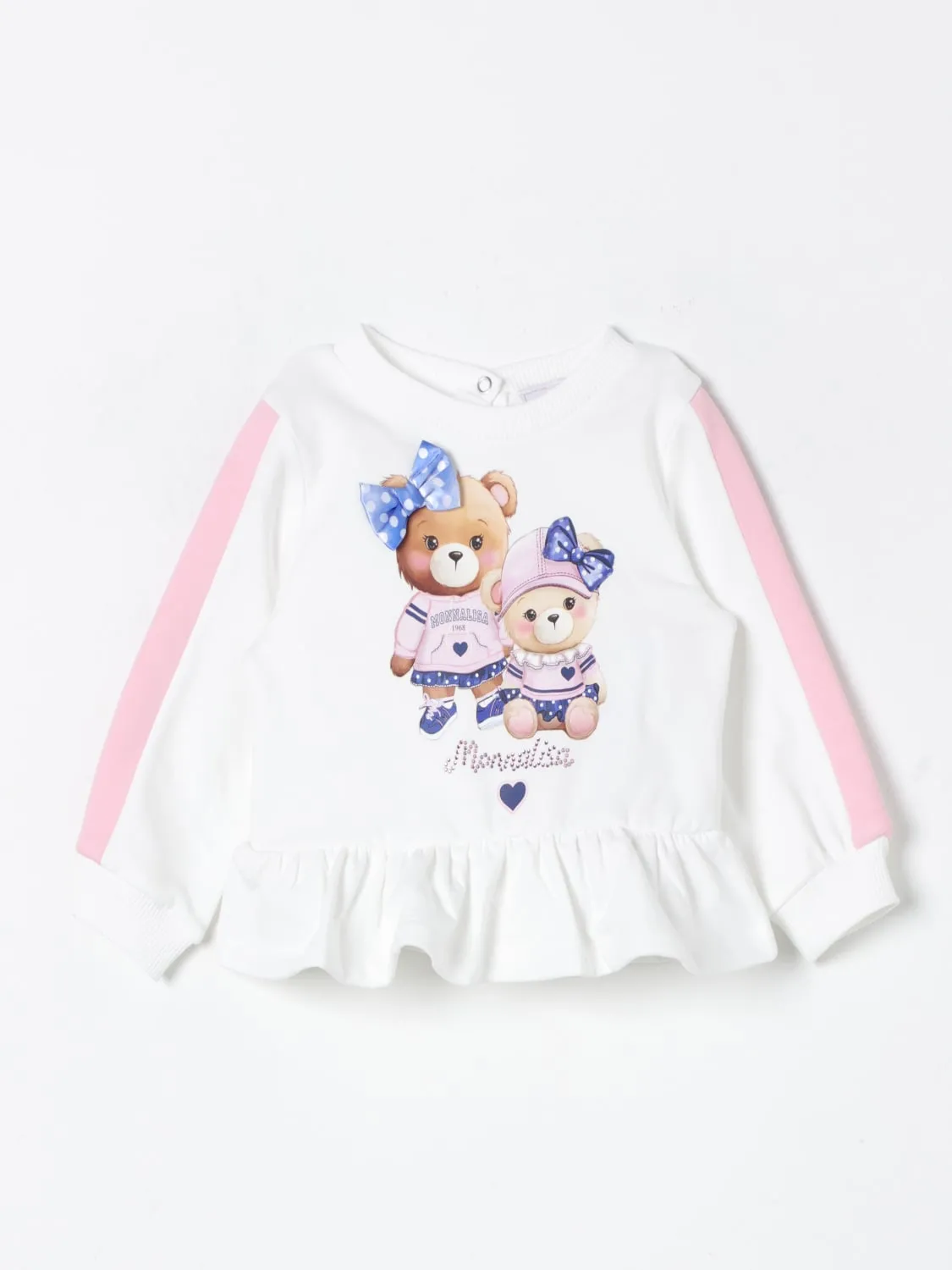 Felpa a girocollo Bear Monnalisa