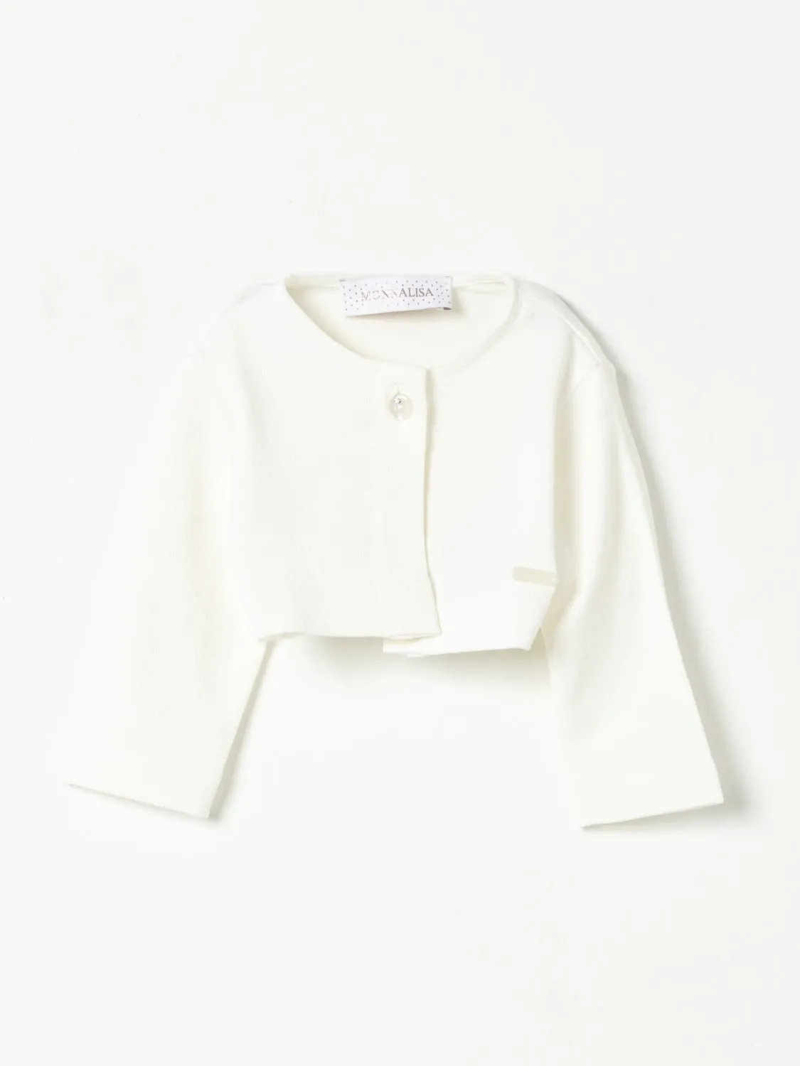 Cardigan crop Monnalisa in cotone