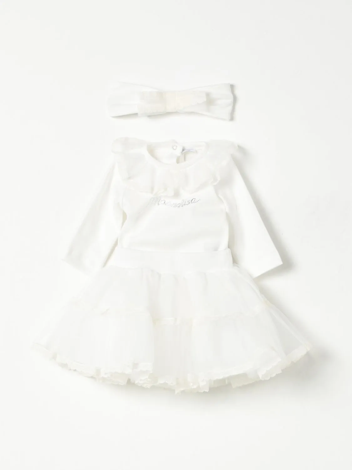 Coordinato tulle e cotone Monnalisa