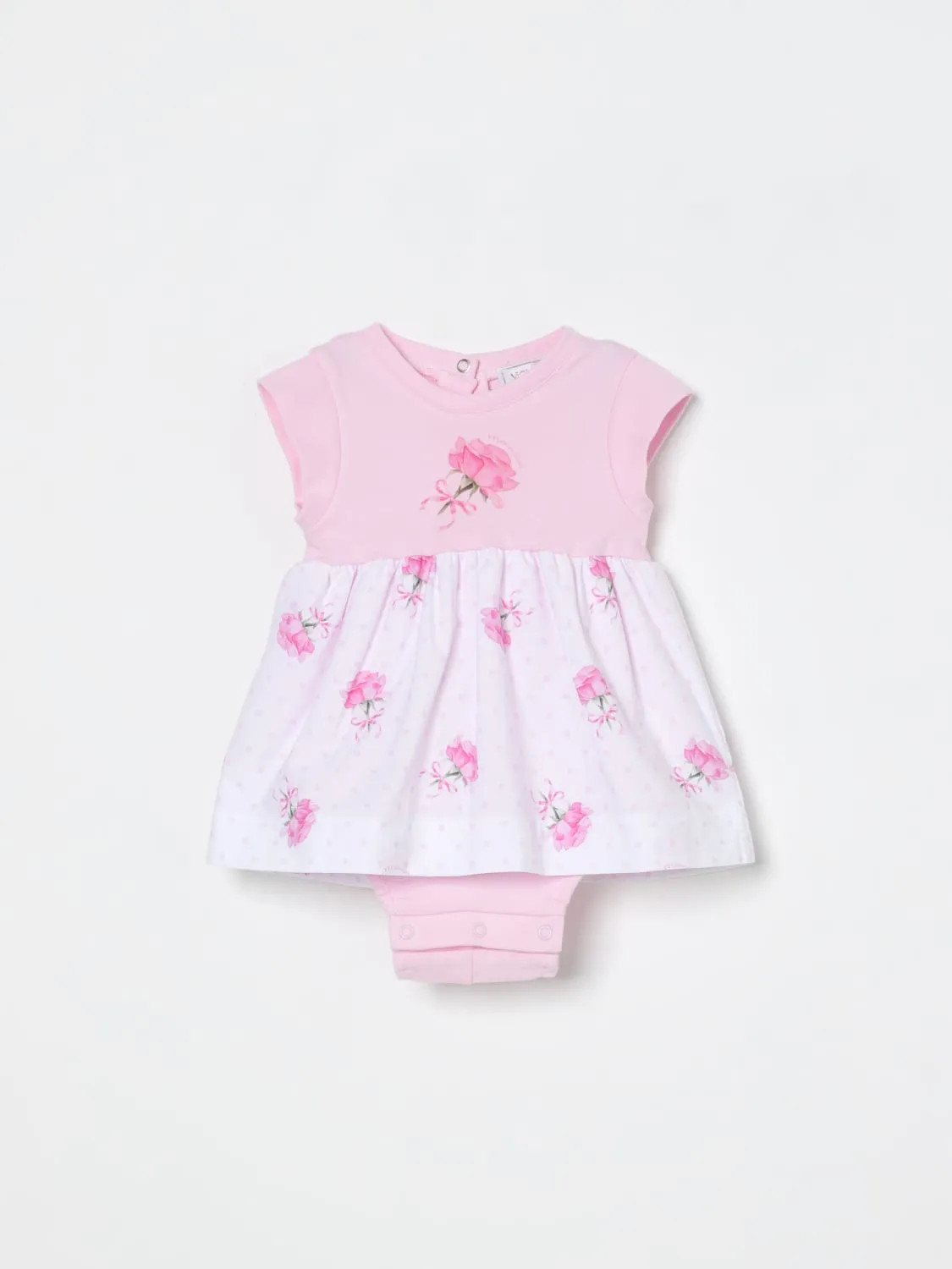 Pagliaccetto in jersey floreale Monnalisa