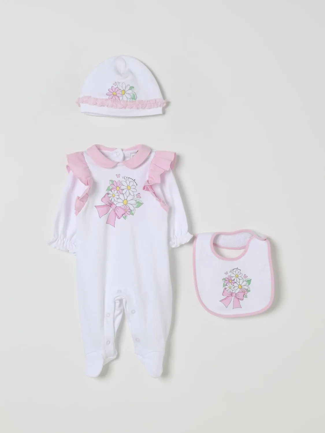 Coordinato in cotone stampato Monnalisa