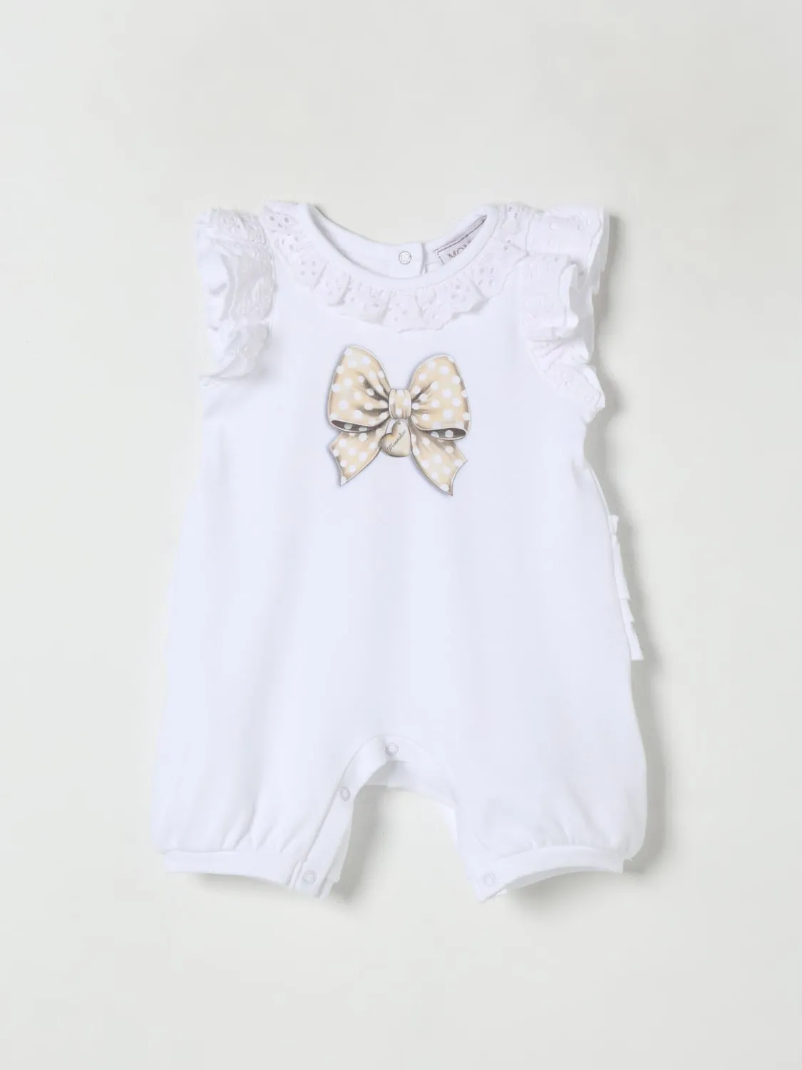 Tuta in cotone con fiocco Monnalisa