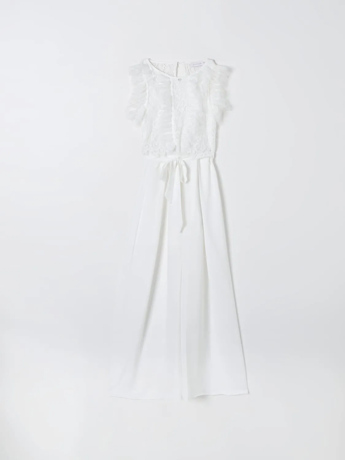 Tuta lunga Monnalisa in rasetto e pizzo