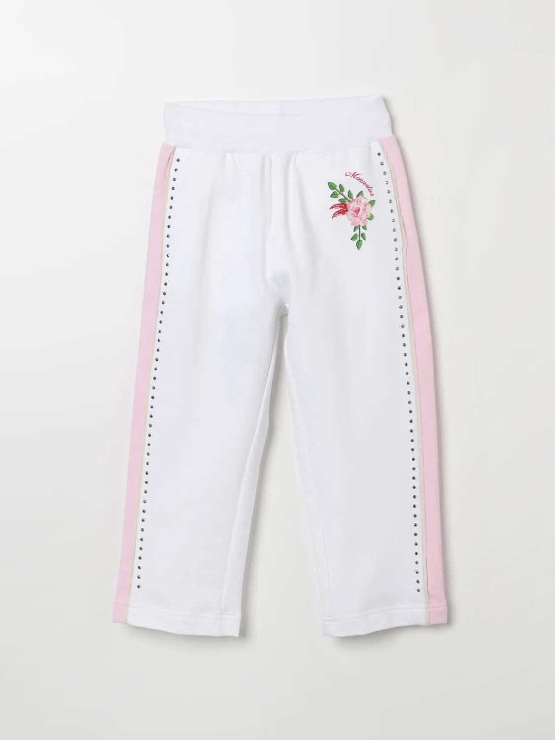 Pantalone Monnalisa in cotone stretch