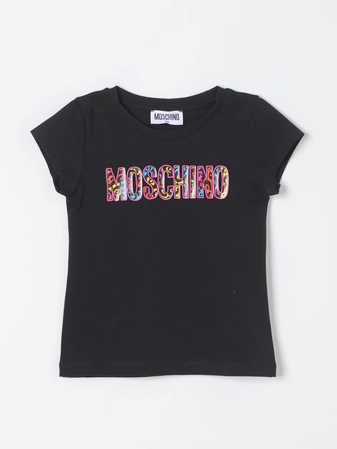 T-shirt Moschino Kid in cotone con stampa logo