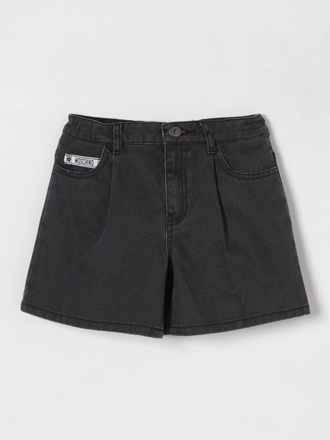 Pantaloncino di jeans Moschino con logo