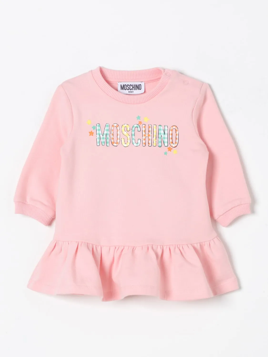 Abito a felpa in cotone Moschino