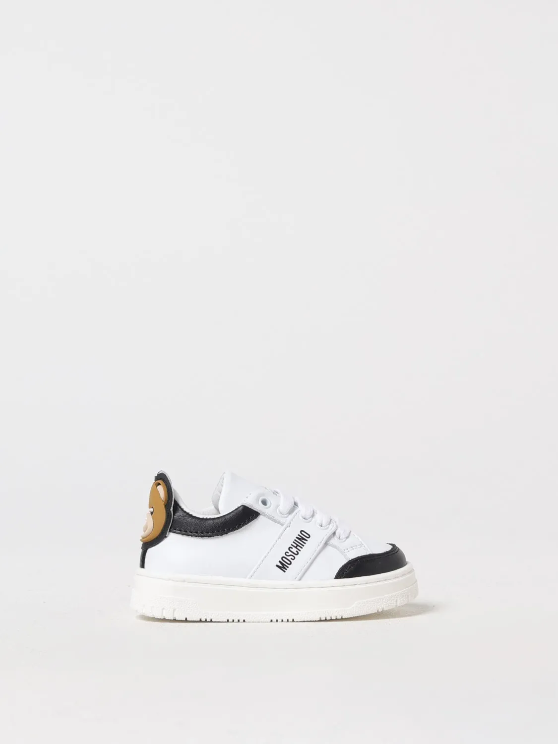 Sneakers Teddy Moschino in pelle