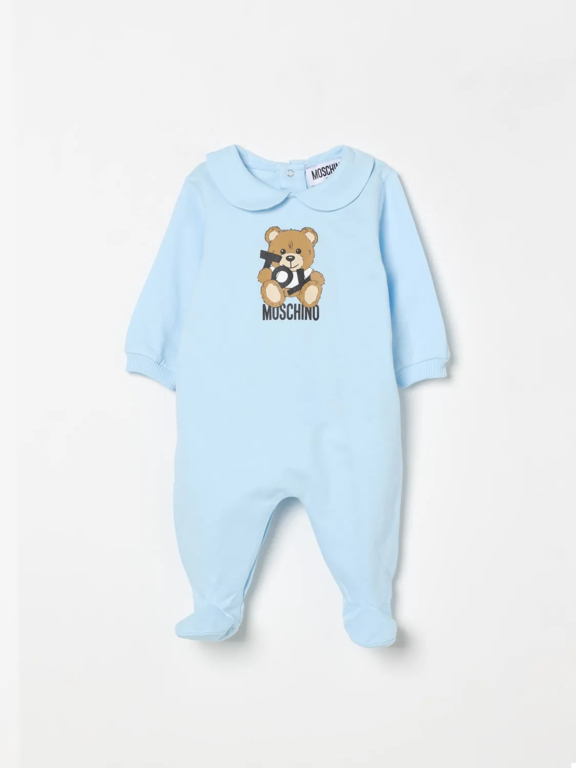 Tuta in cotone con stampa Teddy Moschino