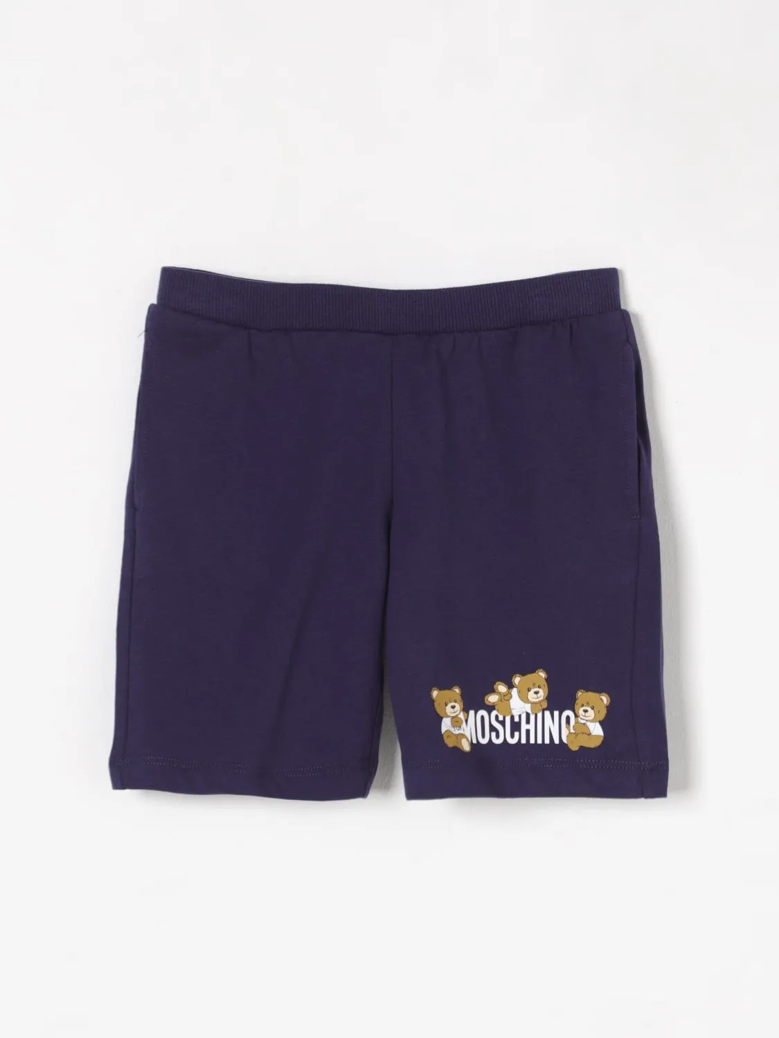 Pantaloncino in cotone Teddy Bear Moschino