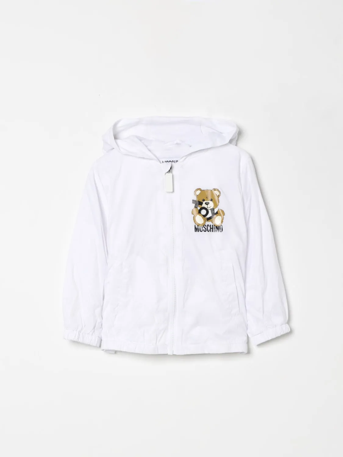 Giacca a vento con cappuccio Teddy Moschino