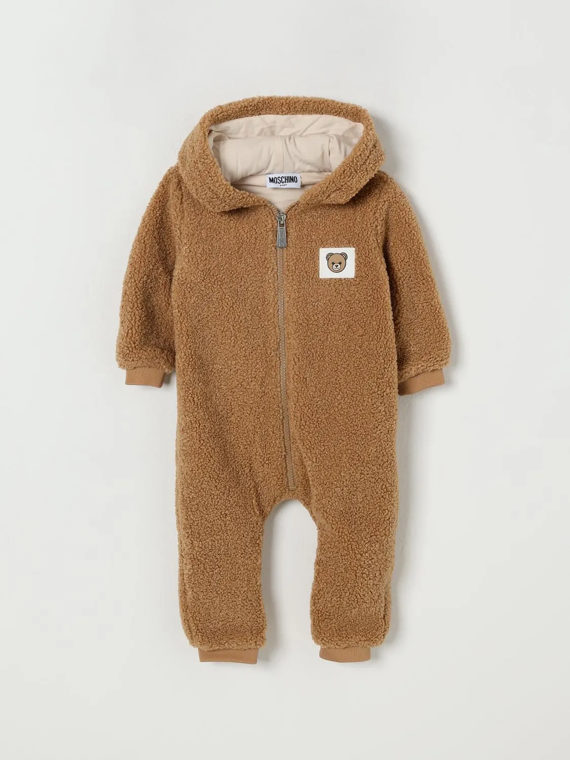 Tuta teddy con cappuccio Moschino