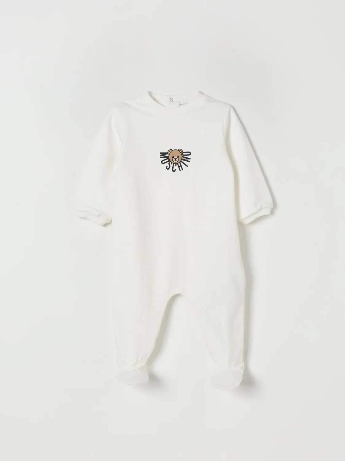 Tuta in cotone con logo Moschino