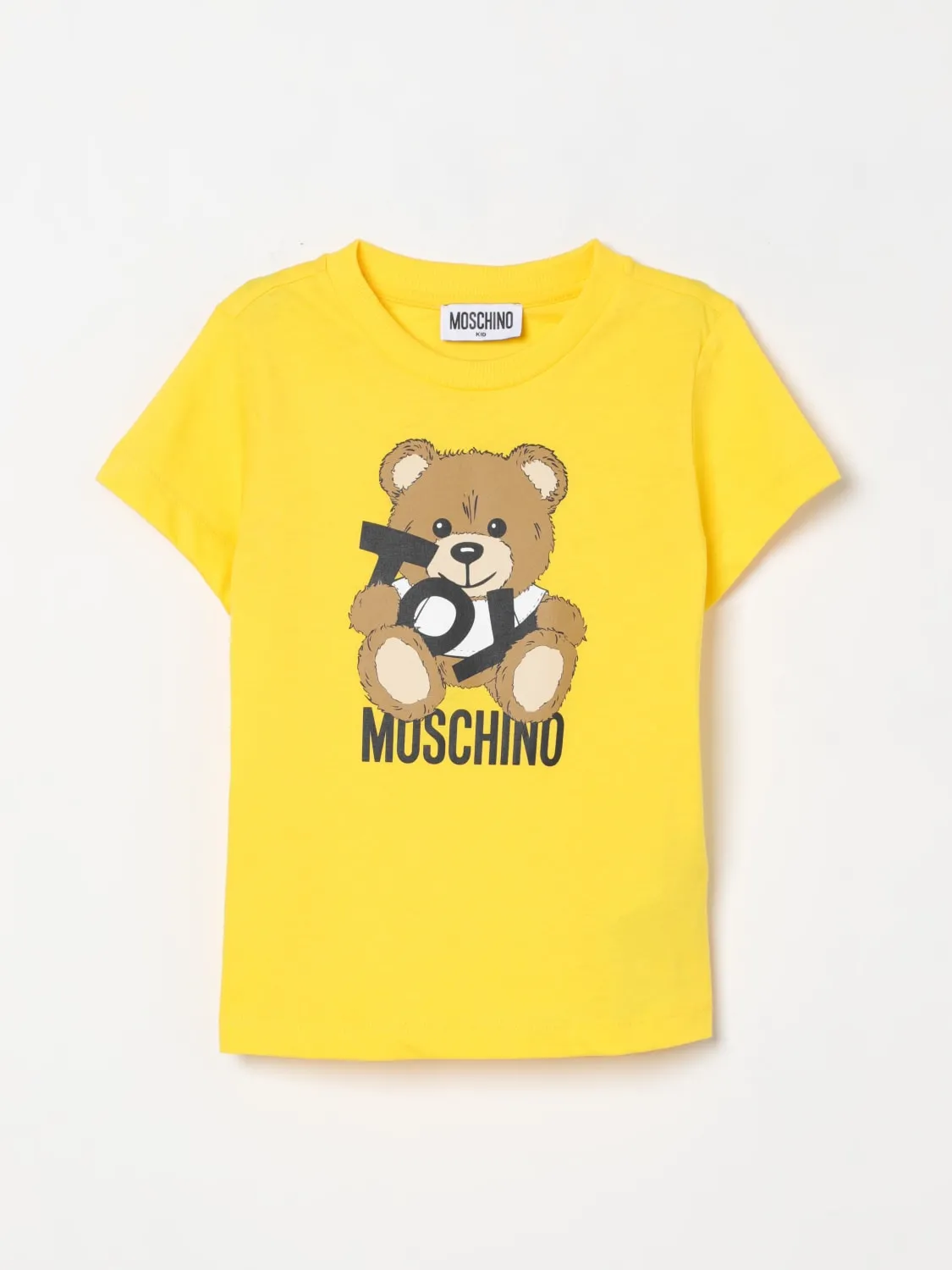 T-shirt in cotone con stampa Teddy Toy Moschino
