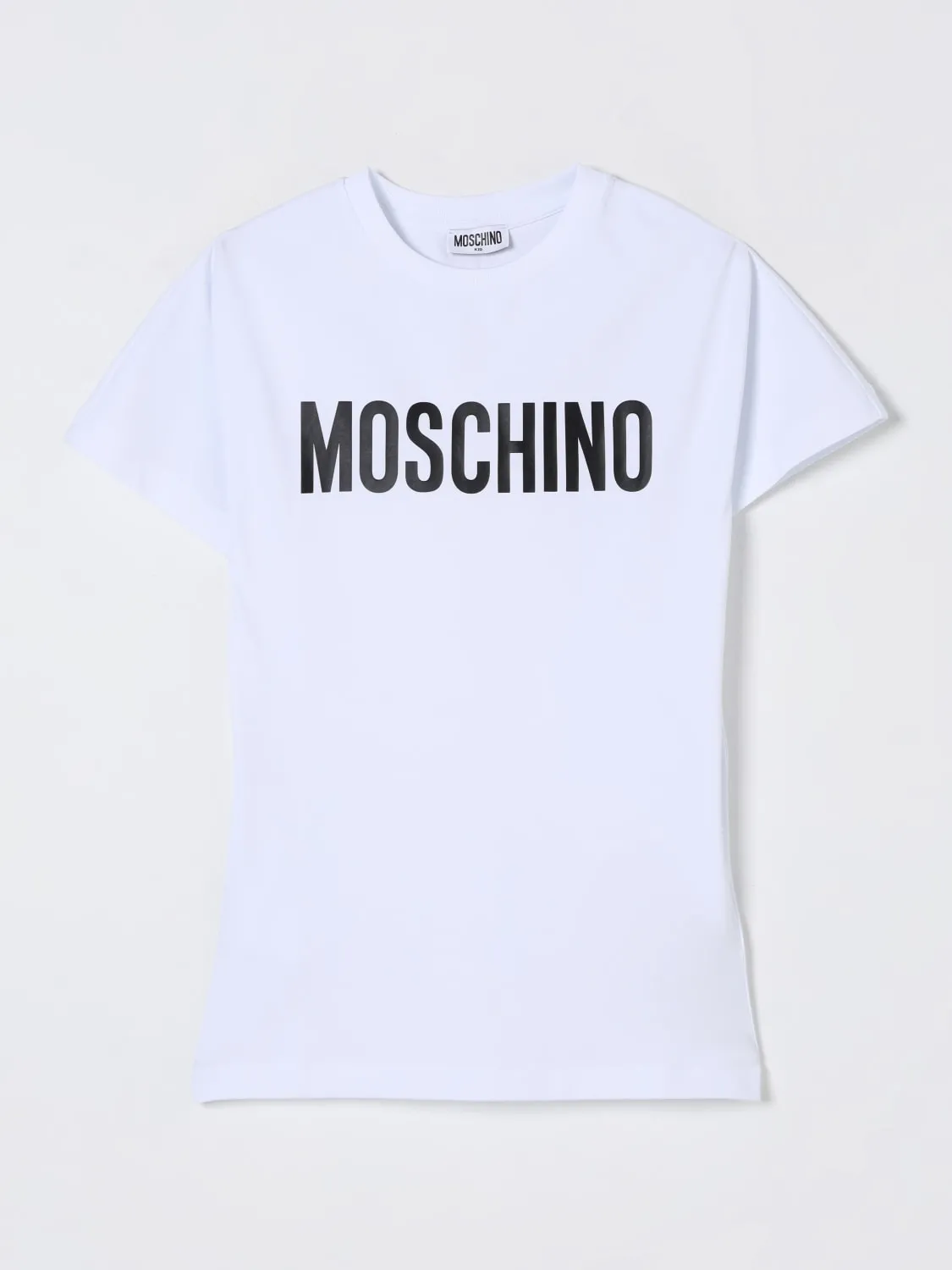 Abito aa t-shirt in cotone con logo Moschino