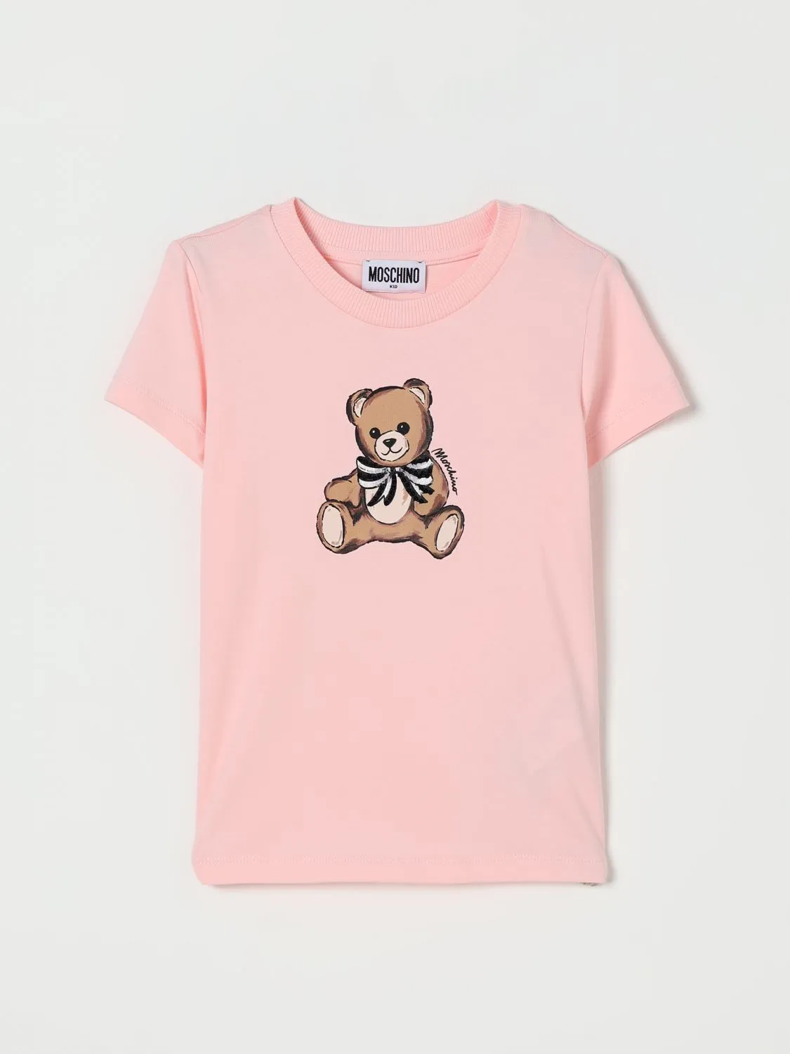 T-shirt Moschino in cotone con logo Teddy