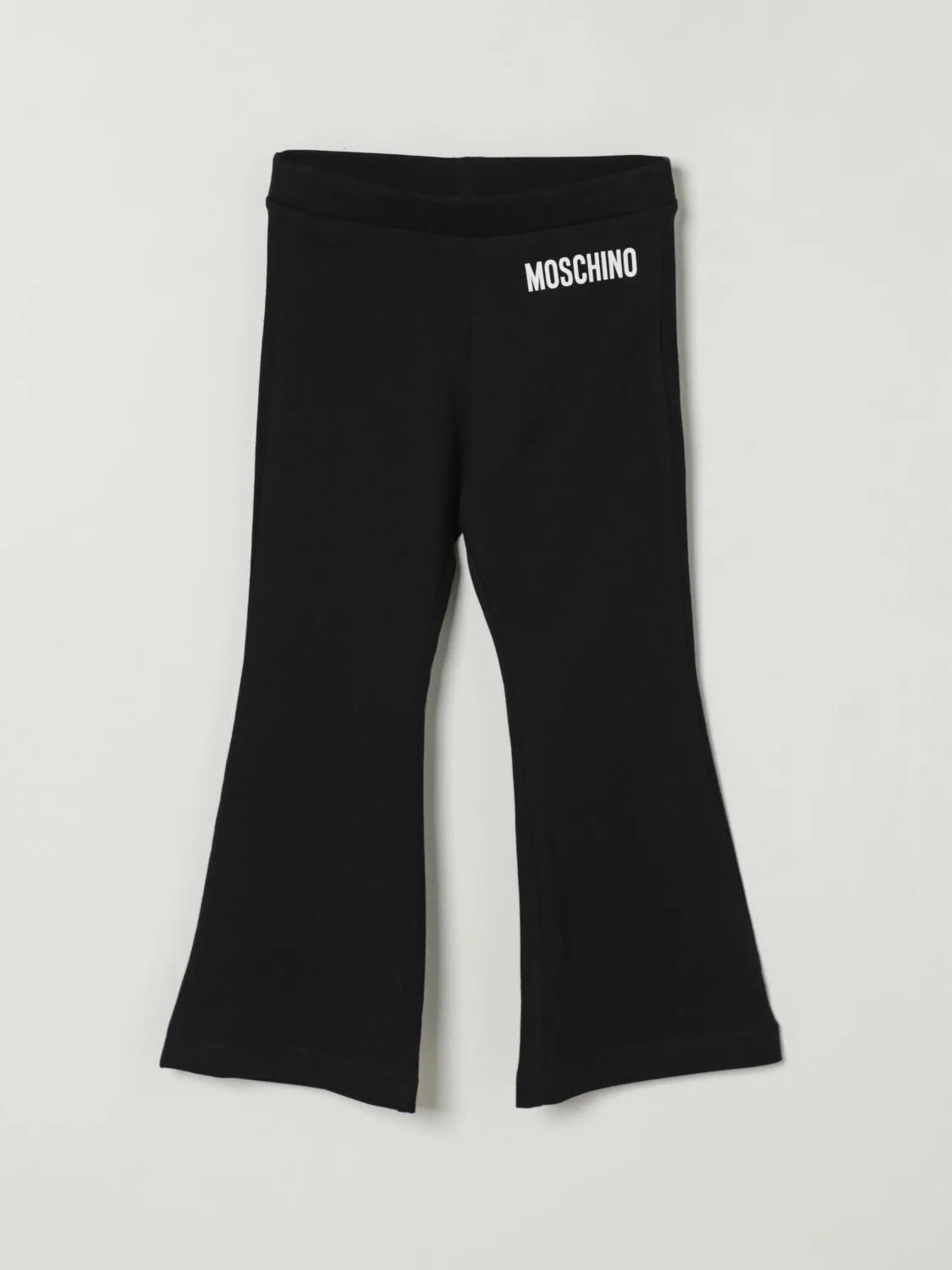 Pantalone in jersey di cotone Moschino a zampa