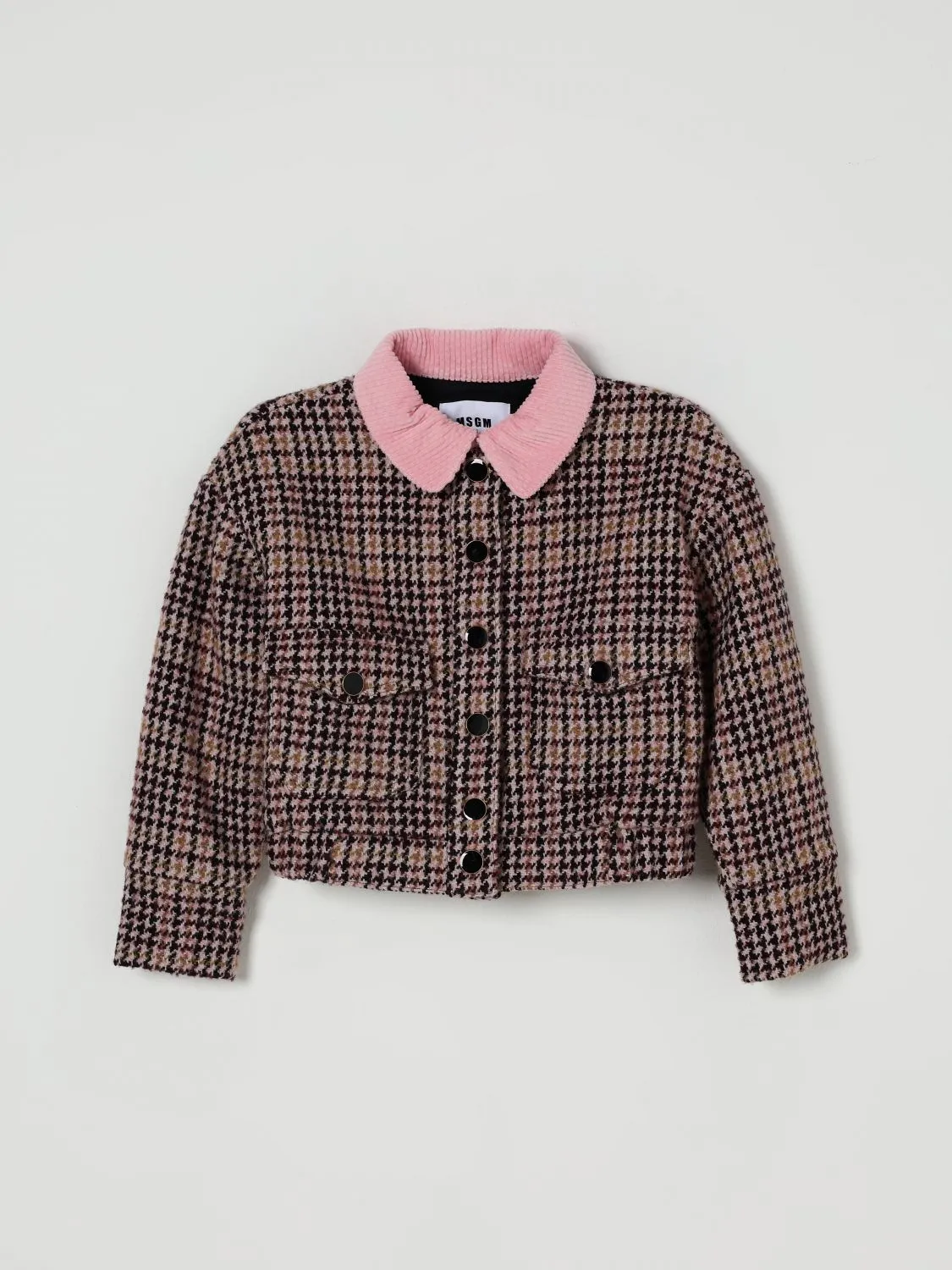 Giubbotto MSGM Kids in tweed pied de poule