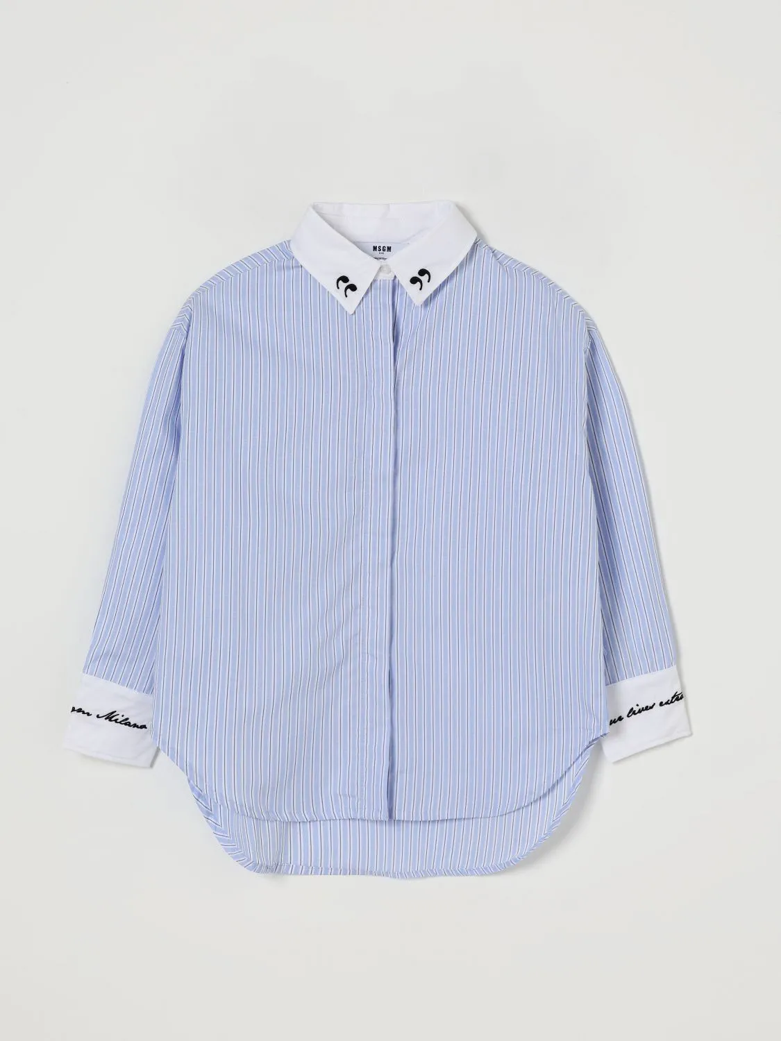 Camicia MSGM Kids in cotone a righe