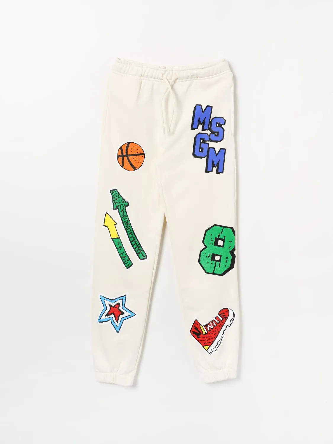 Pantalone sportivo stampato MSGM Kids