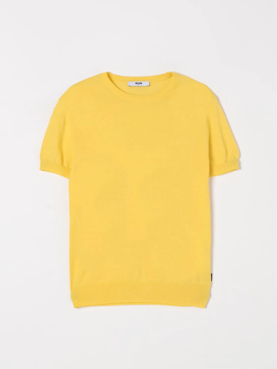 Maglia a girocollo in cotone MSGM Kids