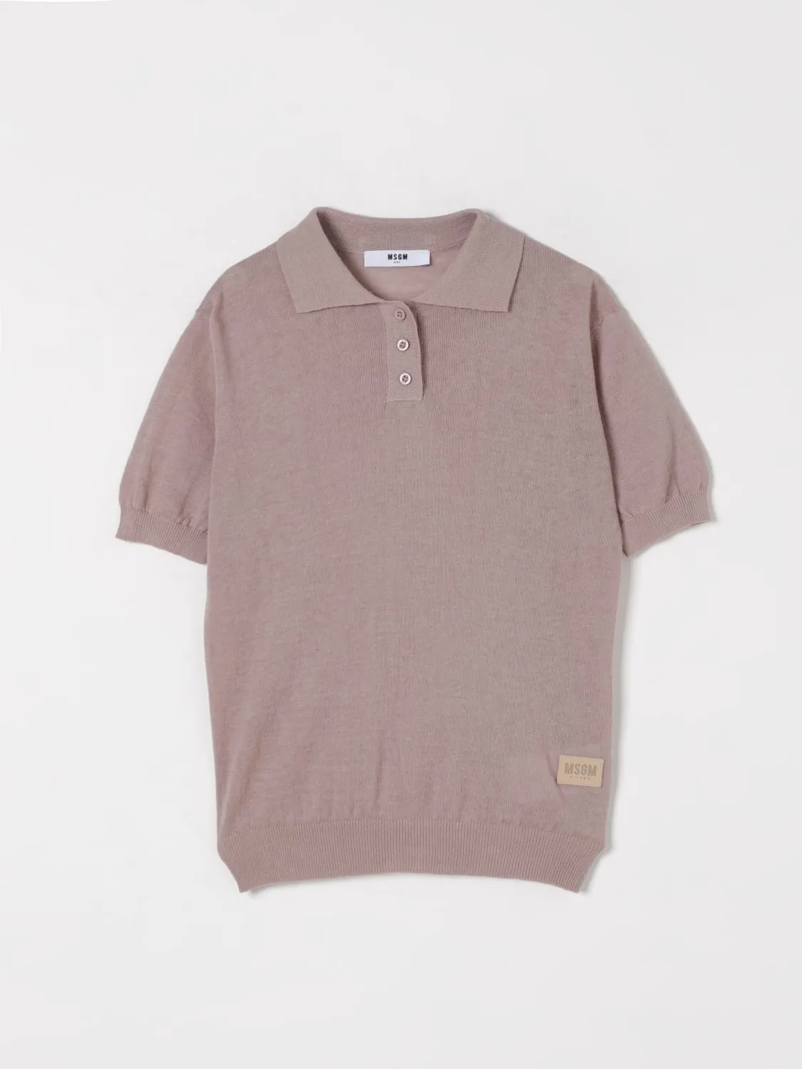 Polo in maglia MSGM Kids