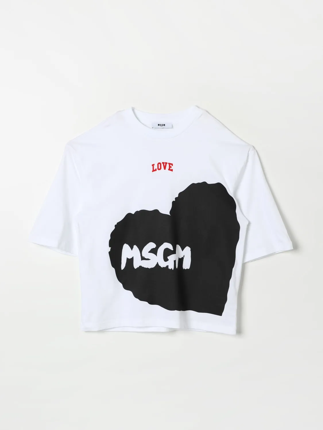 T-shirt con maxi logo MSGM Kids