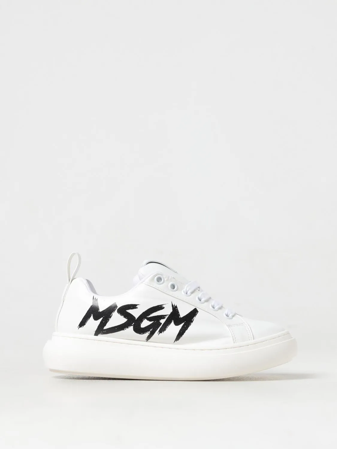 Sneakers MSGM Kids in pelle sintetica