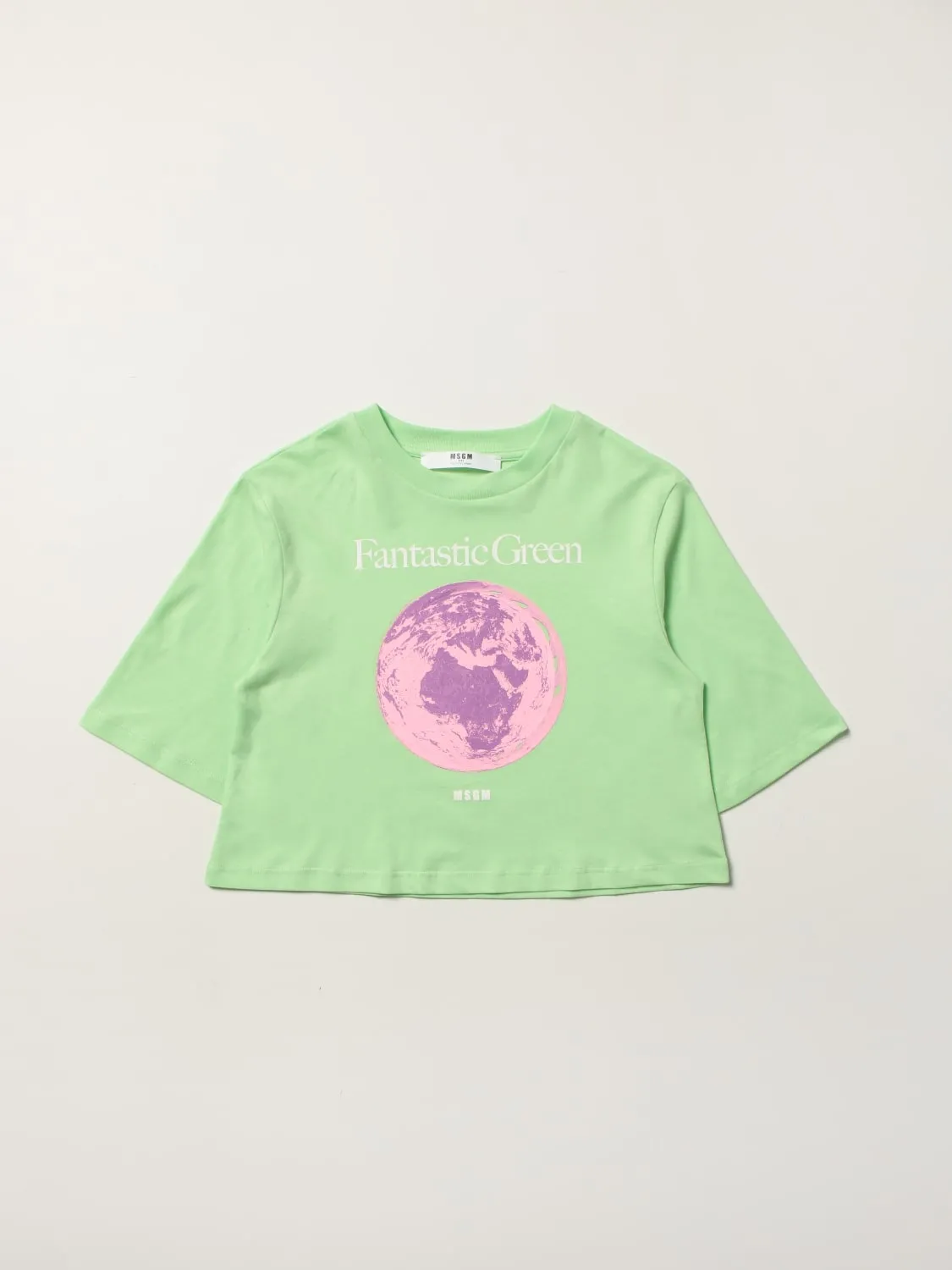 T-shirt MSGM Kids Fantastic Green