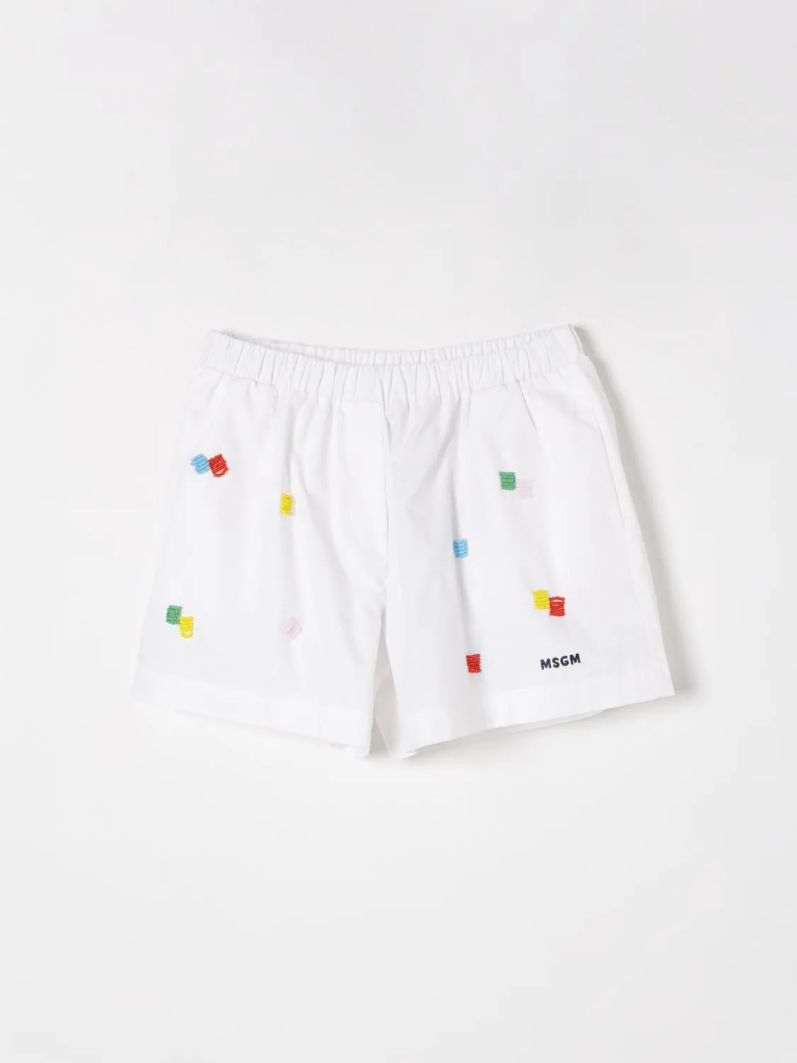 Shorts ricamato MSGM Kids