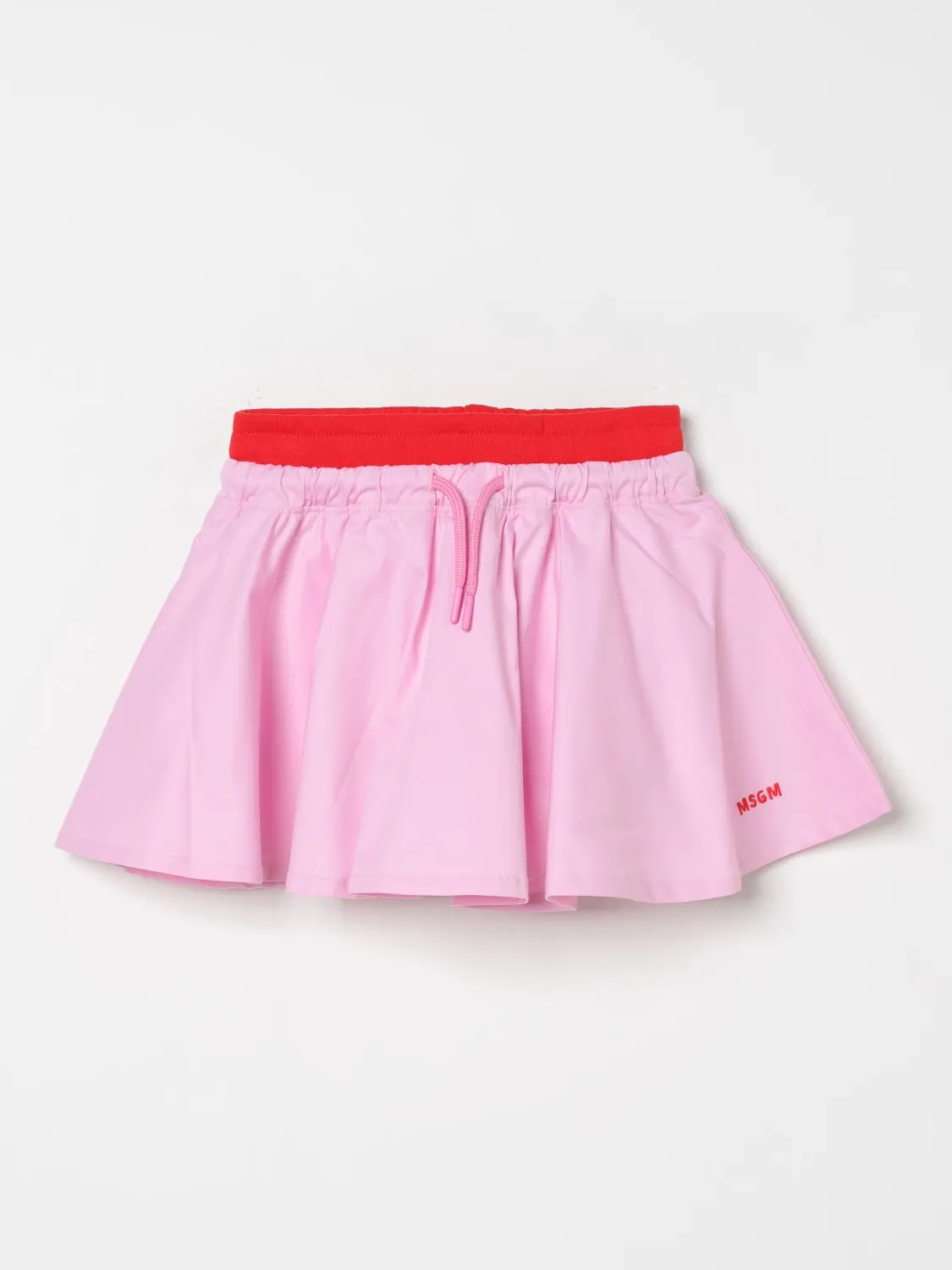 Gonna jogging in twill di cotone MSGM Kids