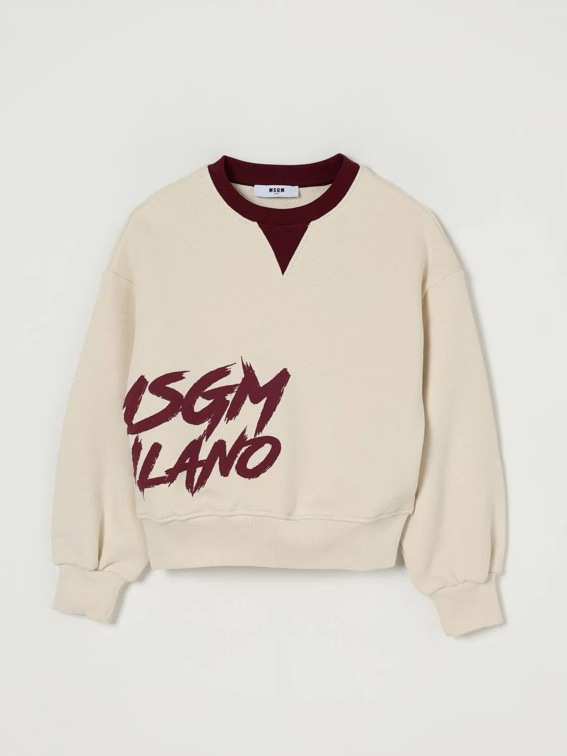 Felpa a girocollo stampata MSGM Kids