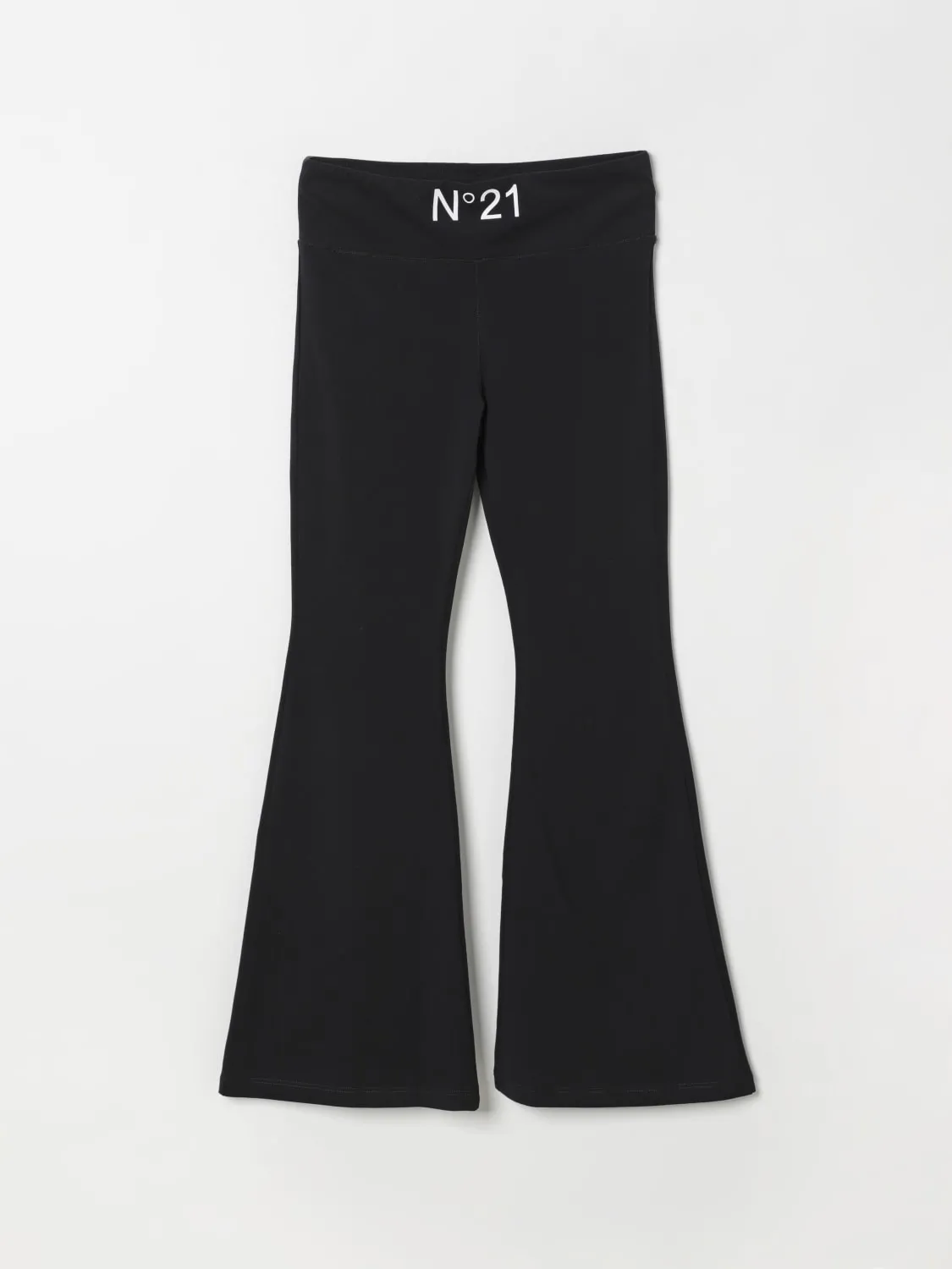 Leggings N° 21 in cotone stretch con logo