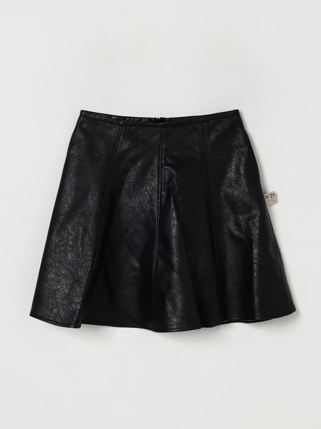 Gonna in pelle sintetica N° 21 a ruota