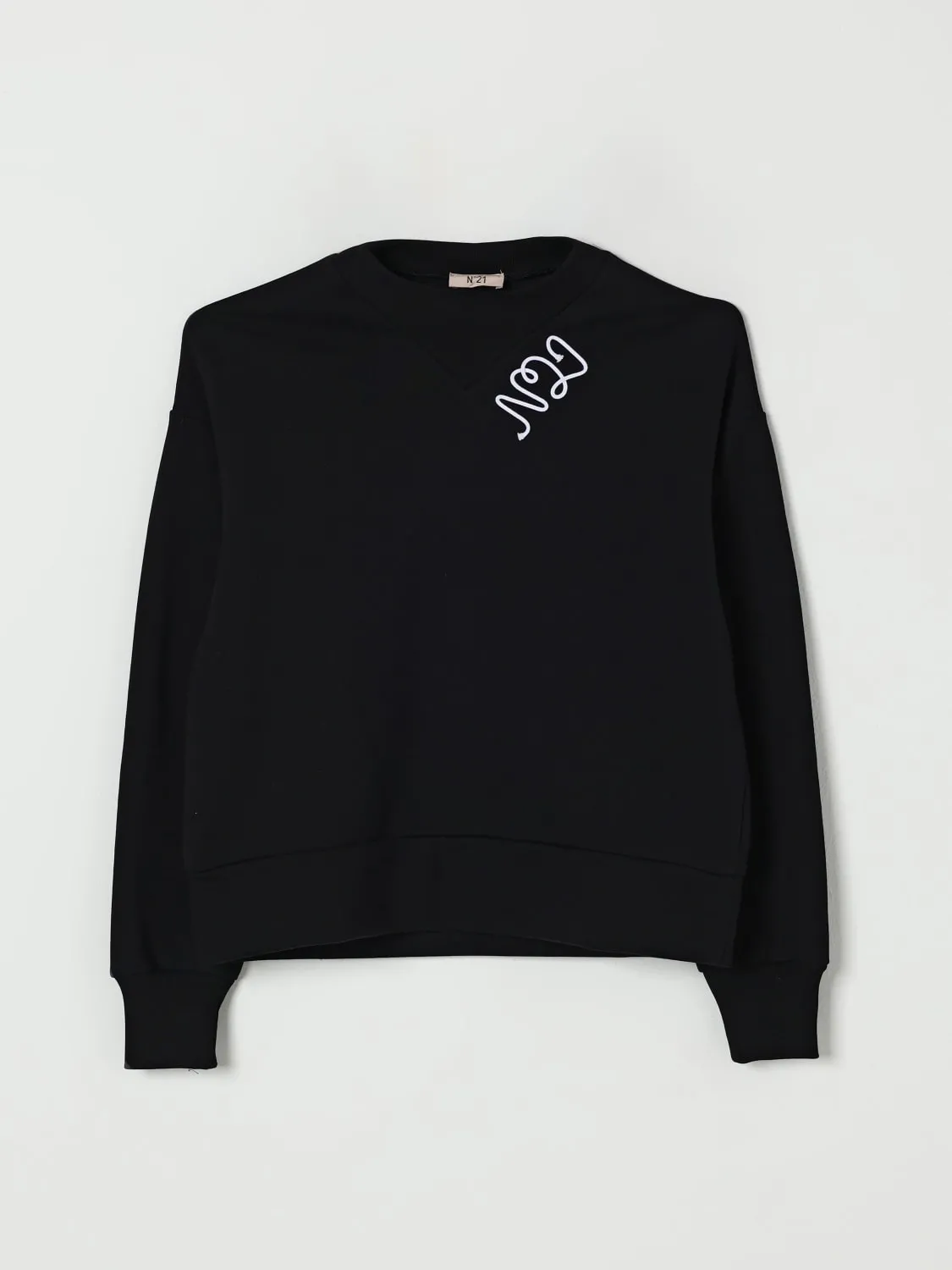Felpa a girocollo con logo N° 21